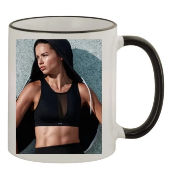 Adriana Lima 11oz Colored Rim & Handle Mug