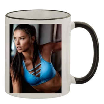 Adriana Lima 11oz Colored Rim & Handle Mug