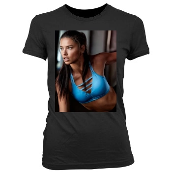 Adriana Lima Women's Junior Cut Crewneck T-Shirt