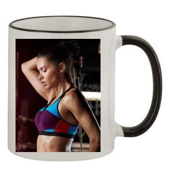 Adriana Lima 11oz Colored Rim & Handle Mug