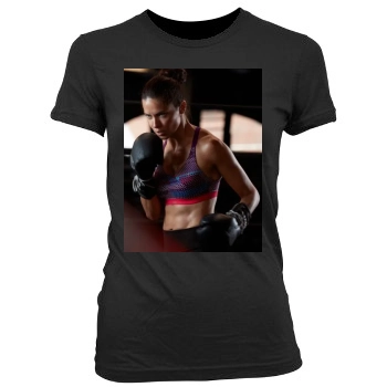 Adriana Lima Women's Junior Cut Crewneck T-Shirt