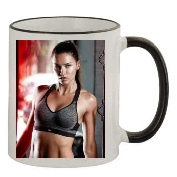 Adriana Lima 11oz Colored Rim & Handle Mug