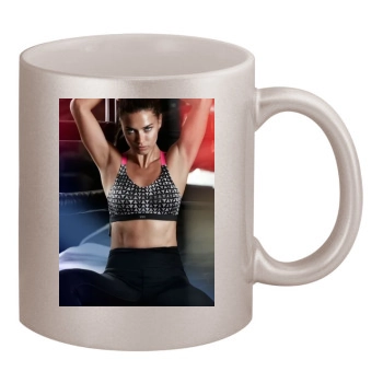 Adriana Lima 11oz Metallic Silver Mug