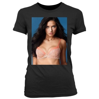 Adriana Lima Women's Junior Cut Crewneck T-Shirt