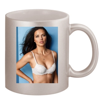 Adriana Lima 11oz Metallic Silver Mug