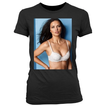 Adriana Lima Women's Junior Cut Crewneck T-Shirt