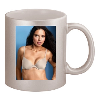 Adriana Lima 11oz Metallic Silver Mug