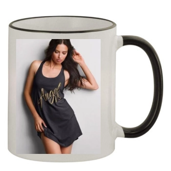 Adriana Lima 11oz Colored Rim & Handle Mug