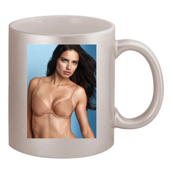 Adriana Lima 11oz Metallic Silver Mug