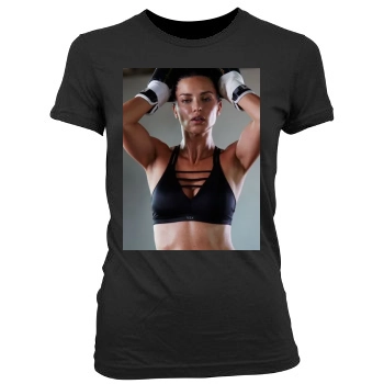 Adriana Lima Women's Junior Cut Crewneck T-Shirt