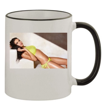 Adriana Lima 11oz Colored Rim & Handle Mug