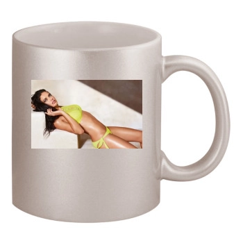 Adriana Lima 11oz Metallic Silver Mug