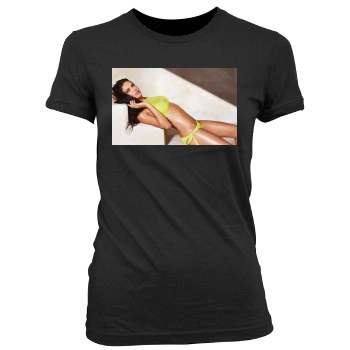 Adriana Lima Women's Junior Cut Crewneck T-Shirt