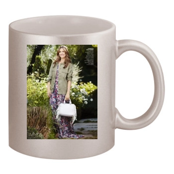 Amanda Peet 11oz Metallic Silver Mug