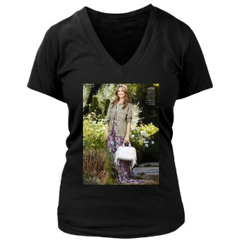 Amanda Peet Women's Deep V-Neck TShirt