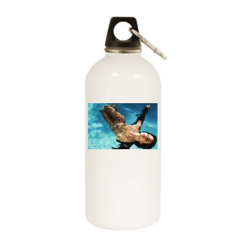 Amanda Pizziconi White Water Bottle With Carabiner