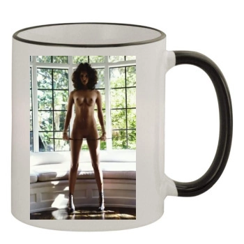 Amanda Pizziconi 11oz Colored Rim & Handle Mug