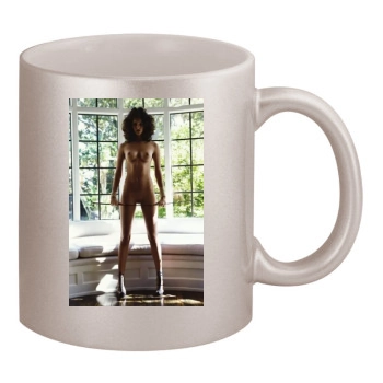 Amanda Pizziconi 11oz Metallic Silver Mug