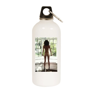 Amanda Pizziconi White Water Bottle With Carabiner