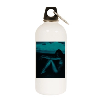 Amanda Pizziconi White Water Bottle With Carabiner