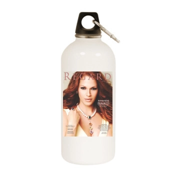 Amanda Righetti White Water Bottle With Carabiner