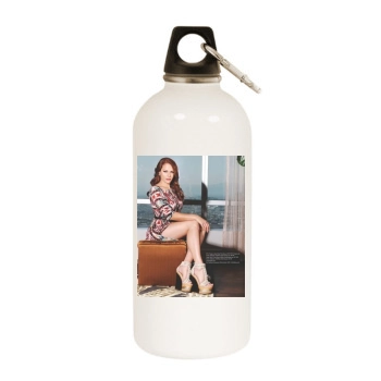 Amanda Righetti White Water Bottle With Carabiner