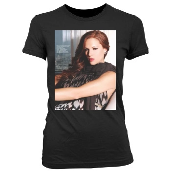 Amanda Righetti Women's Junior Cut Crewneck T-Shirt