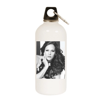 Amanda Righetti White Water Bottle With Carabiner