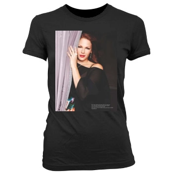 Amanda Righetti Women's Junior Cut Crewneck T-Shirt