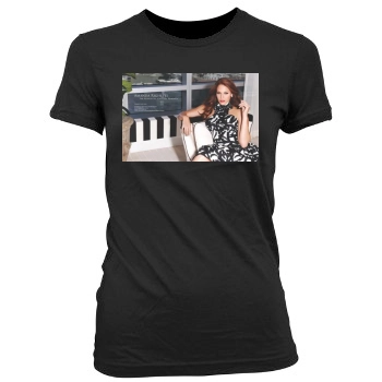 Amanda Righetti Women's Junior Cut Crewneck T-Shirt