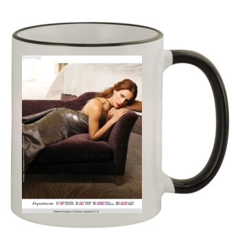 Amanda Righetti 11oz Colored Rim & Handle Mug