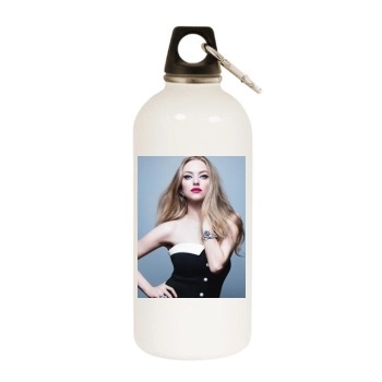 Amanda Seyfried White Water Bottle With Carabiner