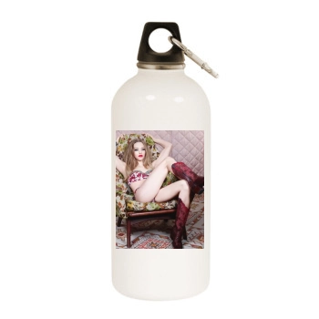 Amanda Seyfried White Water Bottle With Carabiner