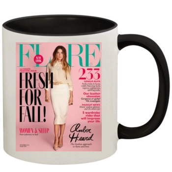 Amber Heard 11oz Colored Inner & Handle Mug