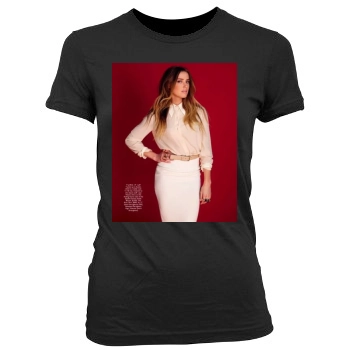 Amber Heard Women's Junior Cut Crewneck T-Shirt