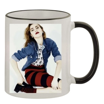 Amber Heard 11oz Colored Rim & Handle Mug