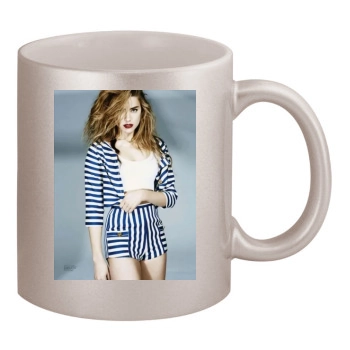 Amber Heard 11oz Metallic Silver Mug