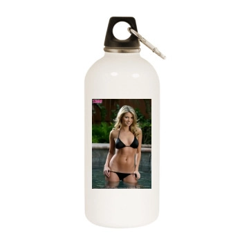 Amber Lancaster White Water Bottle With Carabiner