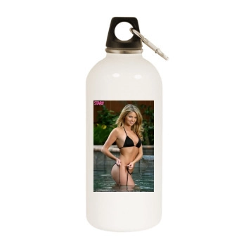 Amber Lancaster White Water Bottle With Carabiner