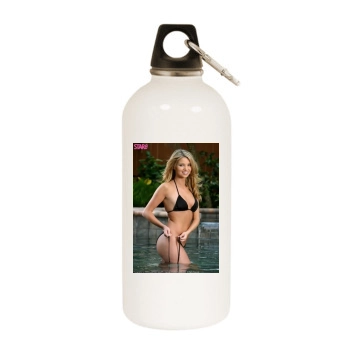 Amber Lancaster White Water Bottle With Carabiner