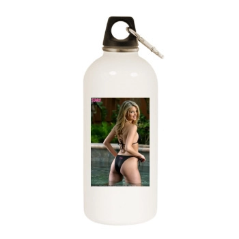 Amber Lancaster White Water Bottle With Carabiner