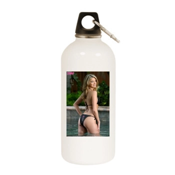 Amber Lancaster White Water Bottle With Carabiner