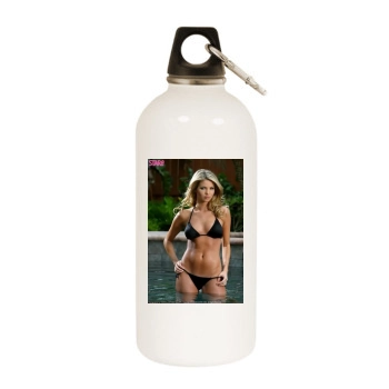 Amber Lancaster White Water Bottle With Carabiner