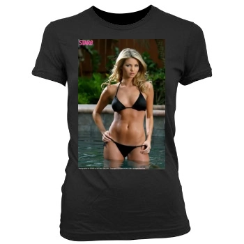 Amber Lancaster Women's Junior Cut Crewneck T-Shirt