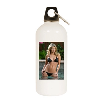 Amber Lancaster White Water Bottle With Carabiner