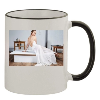 Amber Valletta 11oz Colored Rim & Handle Mug