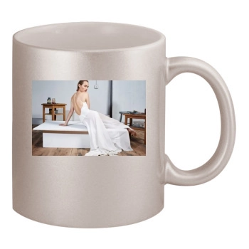 Amber Valletta 11oz Metallic Silver Mug