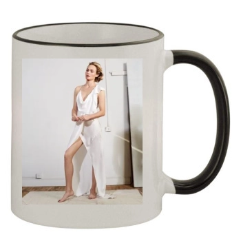 Amber Valletta 11oz Colored Rim & Handle Mug