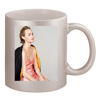 Amber Valletta 11oz Metallic Silver Mug