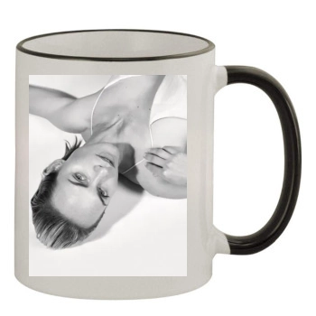 Amber Valletta 11oz Colored Rim & Handle Mug